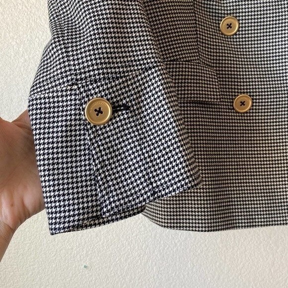 Donna Karan Herringbone Double Breasted Blazer in Size XS Womens - Picture 4 of 7